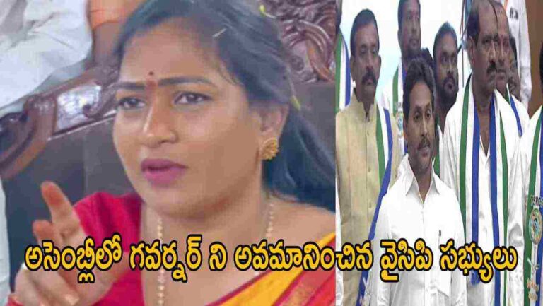 అసెంబ్లీలో గవర్నర్ ని అవమానించిన వైసిపి సభ్యులు