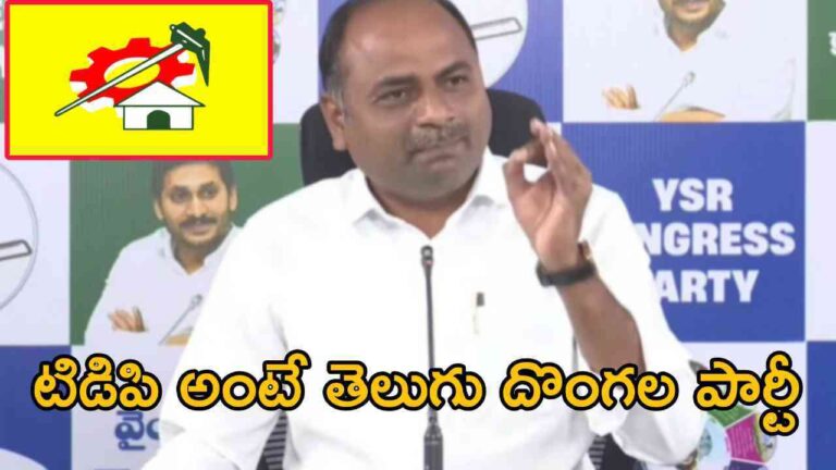 టిడిపి అంటే తెలుగు దొంగల పార్టీ