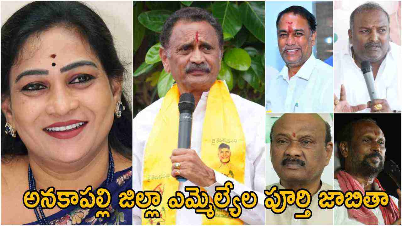 Anakapalli District MLA List 2024