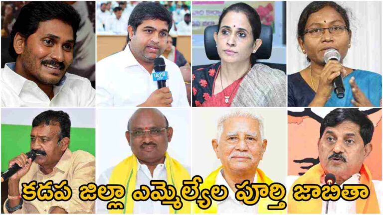 Kadapa District MLA List 2024