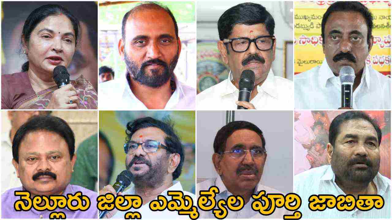 Nellore District MLA List 2024