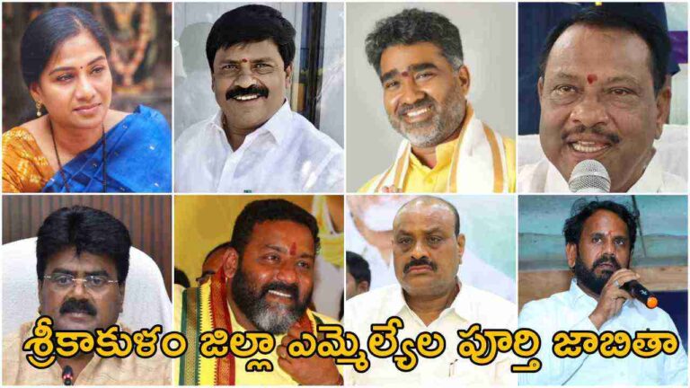 Srikakulam District MLA List 2024