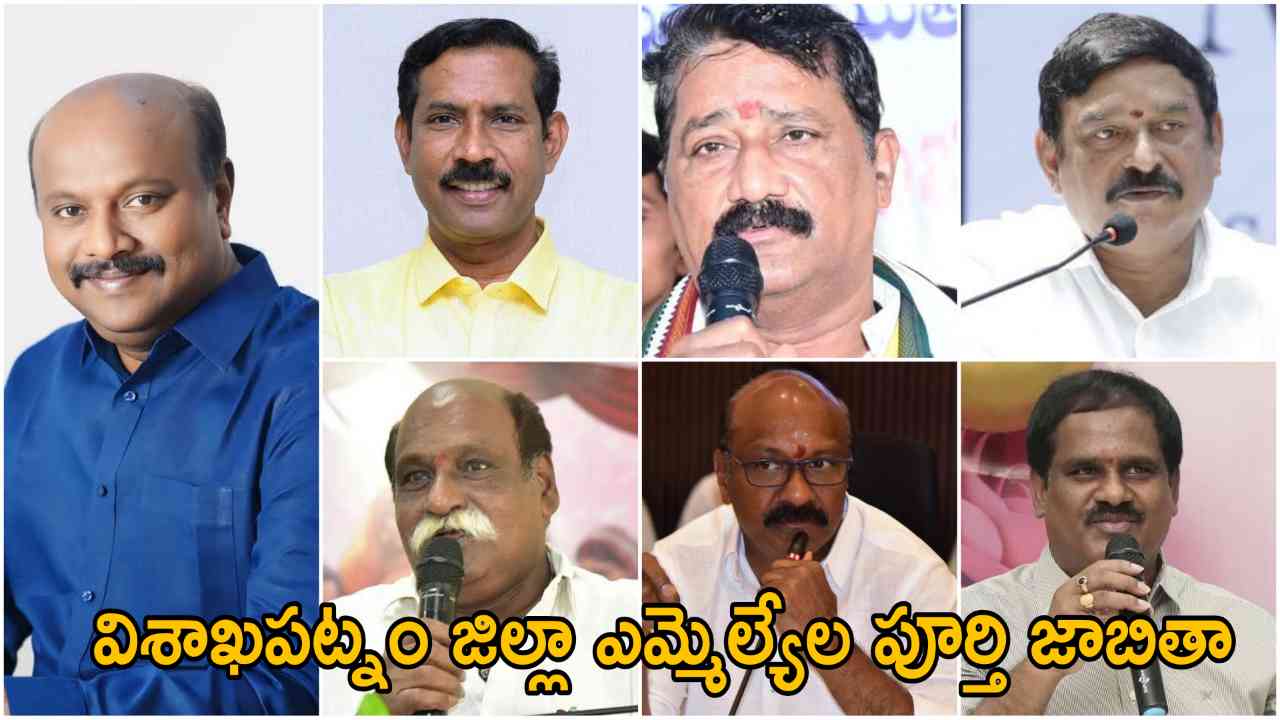 Visakhapatnam District MLA List 2024