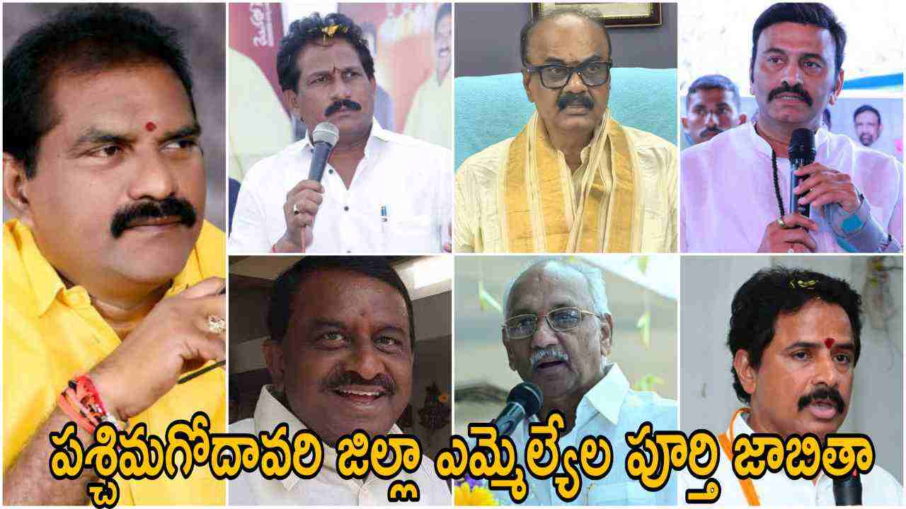 West Godavari District MLA List 2024