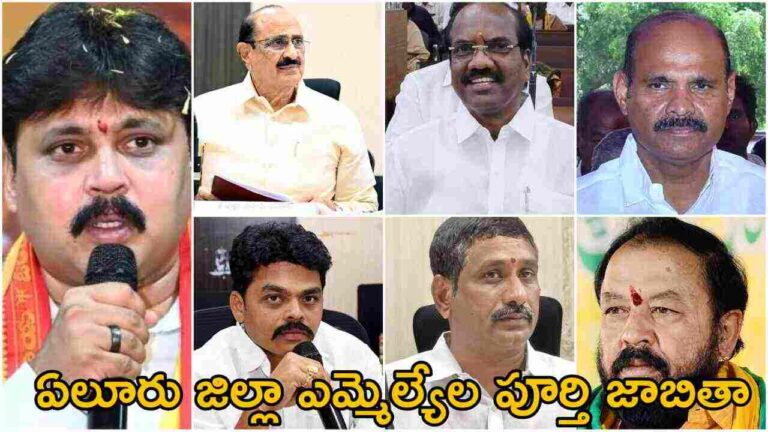 Eluru District MLA List 2024